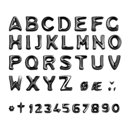 Obrázek KL25CZ * Karpatia znaky 25 lepená hviezdička malá čierne zlato