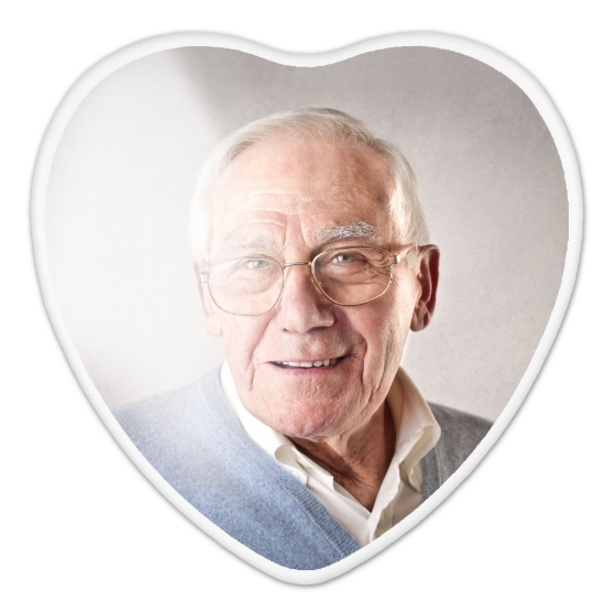 Obrázek F04212 Fotokeramika srdce barevná R12