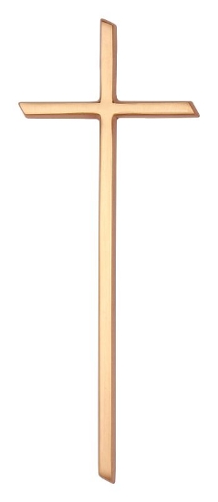 Obrázek K01530 Křížek klasický 29,5x11,5, bronz