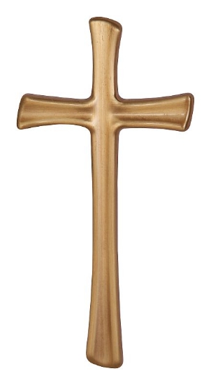 Obrázok z K02513 Krížik tvarovaný plochý 13x6,5 , bronz