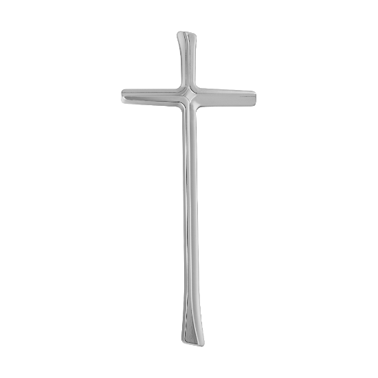 Obrázek K53022 Křížek tvarovaný leštěný nerez