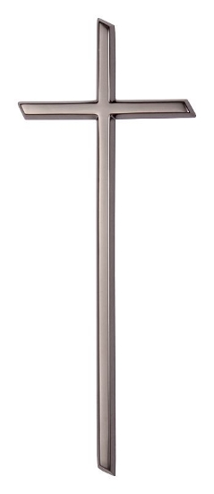 Obrázek K01330 Křížek klasický 29,5x11,5, černé zlato